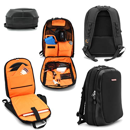 Jetpack Slim Backpack for DVS, Mobile, or Club DJ Gig Set, Bag Carry Laptop, Stand, Tablet, Headphone, Vinyl Records, USB Mobile Devices, Needle Case, Cables, Microphone & More. TSA Compliant (Black) - Image 1
