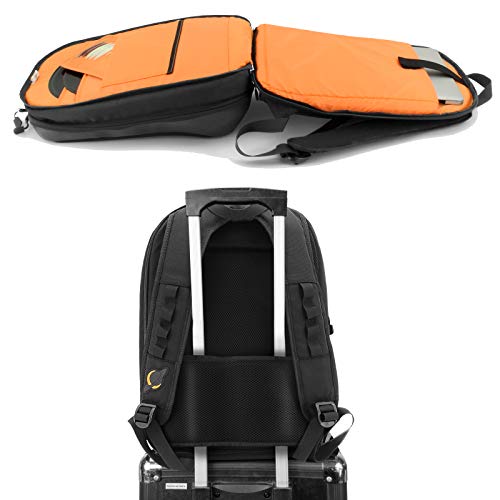 Jetpack Slim Backpack for DVS, Mobile, or Club DJ Gig Set, Bag Carry Laptop, Stand, Tablet, Headphone, Vinyl Records, USB Mobile Devices, Needle Case, Cables, Microphone & More. TSA Compliant (Black) - Image 5
