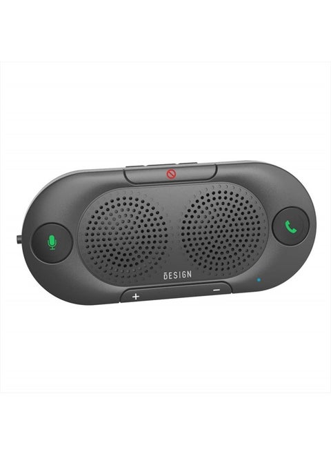Besign BK06 Bluetooth 5.0 in Car Speakerphone with Visor Clip, Wireless Car Kit for Handsfree Talking, Motion Auto On, Siri Google Assistant Support, Dual 2W Speakers