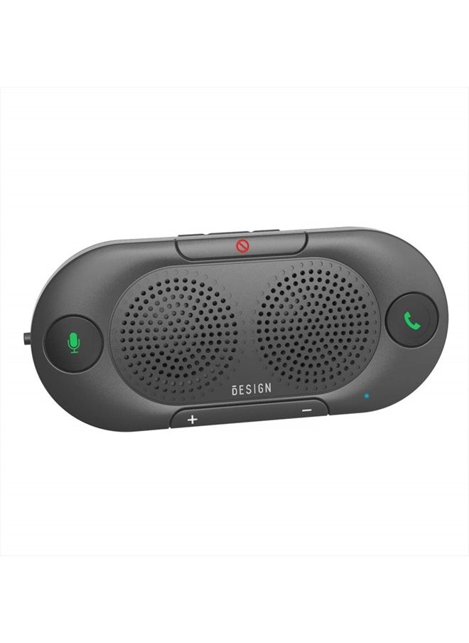 BESIGN - Besign BK06 Bluetooth 5.0 in Car Speakerphone with Visor Clip, Wireless Car Kit for Handsfree Talking, Motion Auto On, Siri Google Assistant Support, Dual 2W Speakers - Image 1