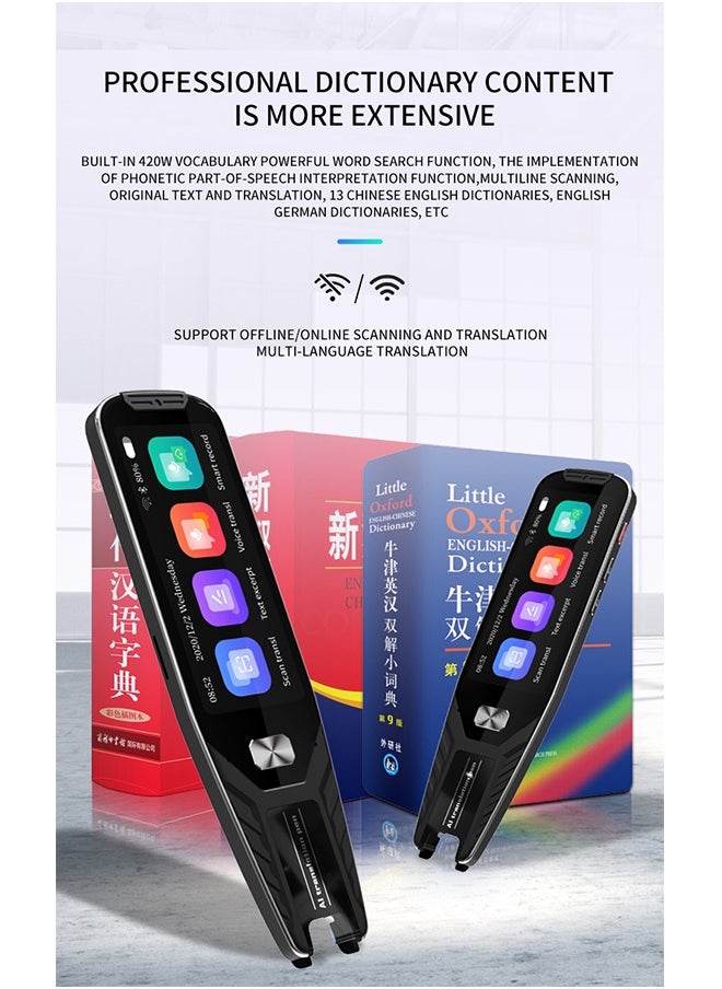 Generic - AI International Language Translator Pen And Electronic Dictionary, Real-time Voice Translation Into 138 Languages Including Arabic, Supports Offline Translation, Equipped With Scanning Function - Image 1