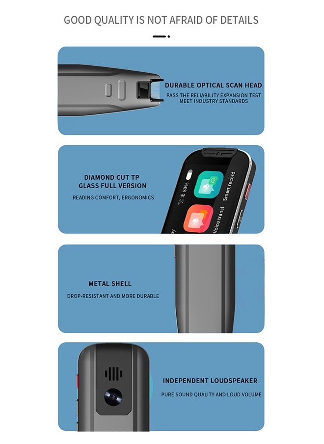 Generic - AI International Language Translator Pen And Electronic Dictionary, Real-time Voice Translation Into 138 Languages Including Arabic, Supports Offline Translation, Equipped With Scanning Function - Image 1