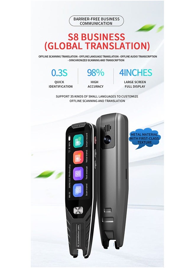 Generic - AI International Language Translator Pen And Electronic Dictionary, Real-time Voice Translation Into 138 Languages Including Arabic, Supports Offline Translation, Equipped With Scanning Function - Image 1