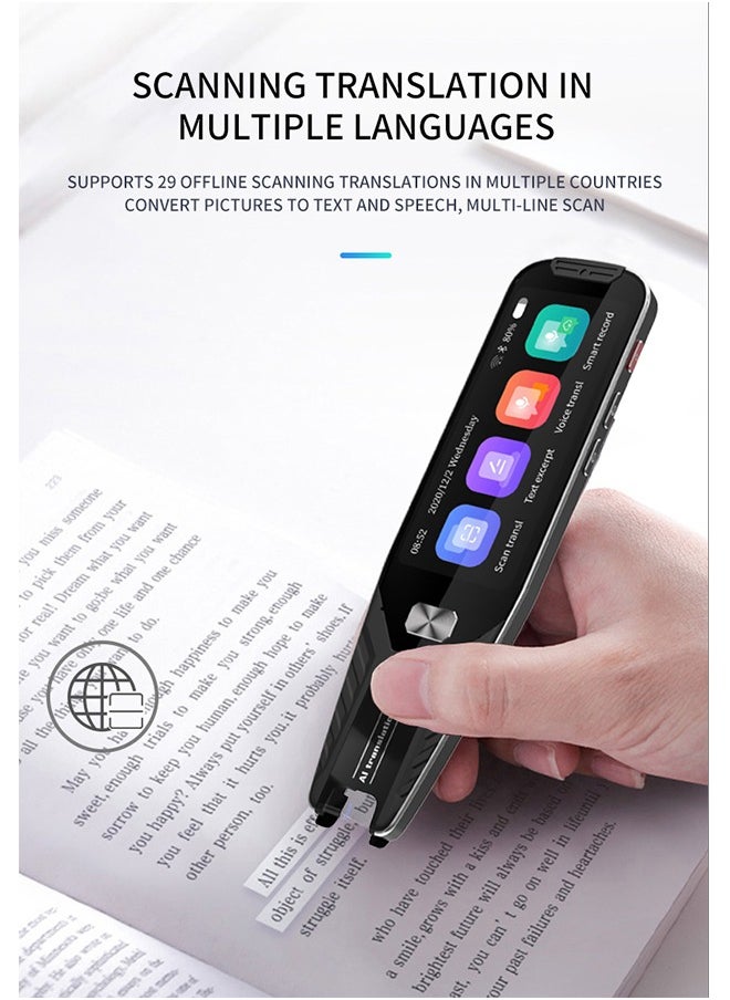 Generic - AI International Language Translator Pen And Electronic Dictionary, Real-time Voice Translation Into 138 Languages Including Arabic, Supports Offline Translation, Equipped With Scanning Function - Image 1