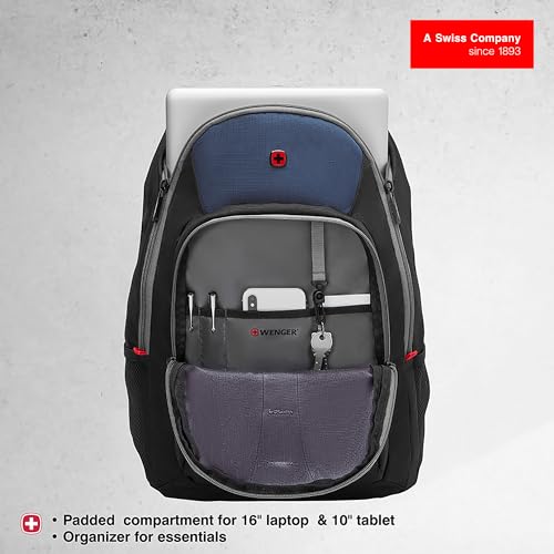 WENGER 604428 MARS 16 Inch Laptop Backpack Blue 46 Centimeters, M - Image 4