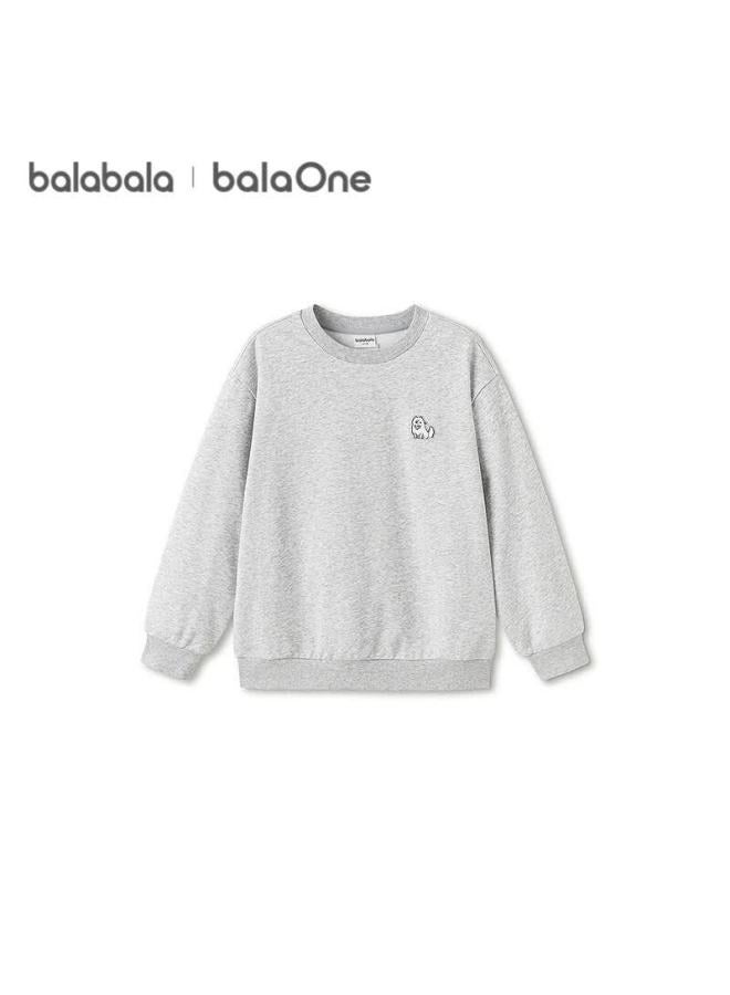 Balabala Kids Sweatshirt Long Sleeve Boys  New Spring Versatile T-shirt Girls Top Youth Base Shirt - Image 4