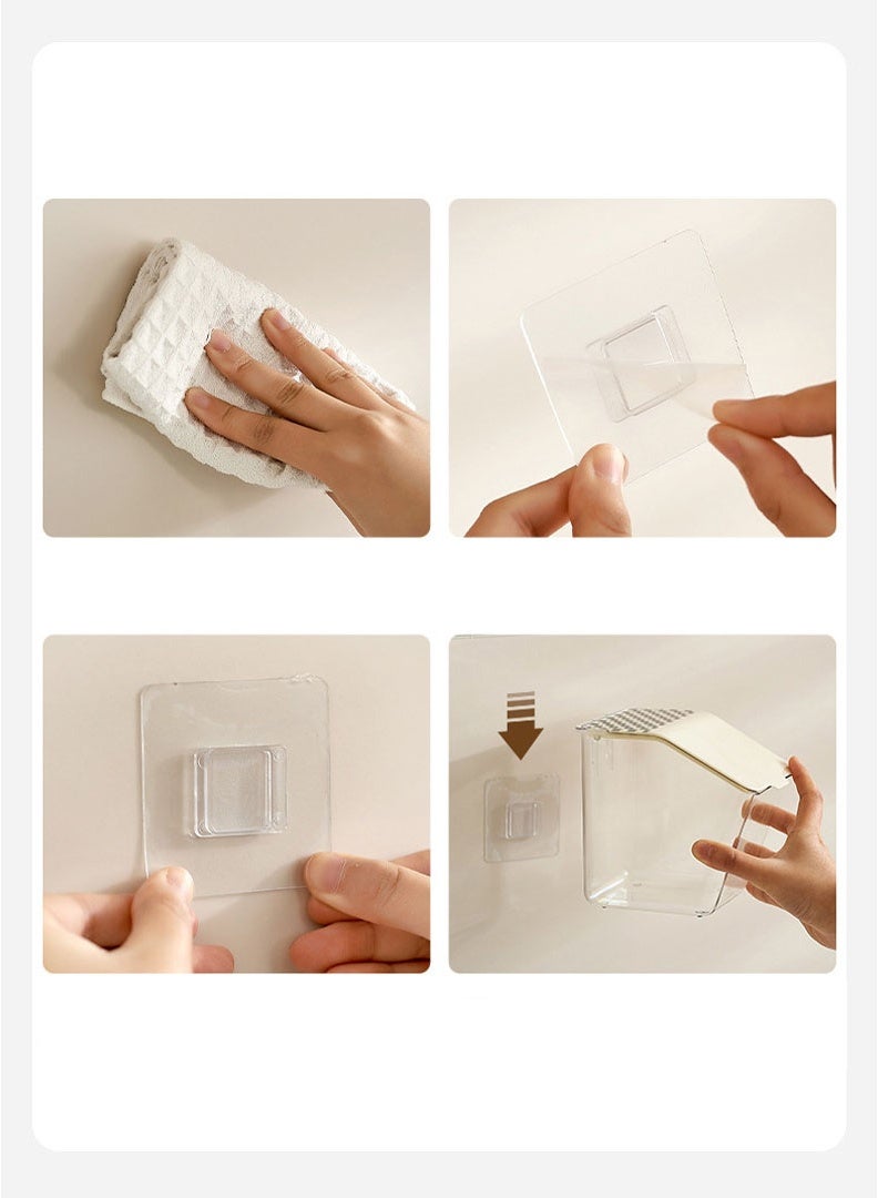 هومستر صندوق تخزين البصل والزنجبيل والثوم الأبيض | سلة توابل معلقة بدون حفر | بلاستيك آمن للطعام بغطاء | تصميم بغطاء قلاب ضد الغبار | منظم مطبخ موفر للمساحة | تهوية ومقاوم للرطوبة | أساسي لتنظيم التوابل | سهل التركيب والتنظيف - Image 3