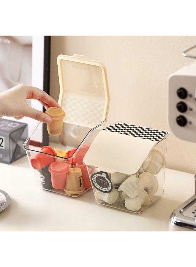 هومستر صندوق تخزين البصل والزنجبيل والثوم الأبيض | سلة توابل معلقة بدون حفر | بلاستيك آمن للطعام بغطاء | تصميم بغطاء قلاب ضد الغبار | منظم مطبخ موفر للمساحة | تهوية ومقاوم للرطوبة | أساسي لتنظيم التوابل | سهل التركيب والتنظيف - Image 1