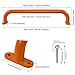 Purife 6 Pieces 17 Inch Orange Safety Playground Handles Outdoor Metal Playset Accessories Handles Swing Sets Attachment Grab Bars Indoor Kids Ceiling Monkey Bar for Play Structure - Image 4
