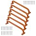 Purife 6 Pieces 17 Inch Orange Safety Playground Handles Outdoor Metal Playset Accessories Handles Swing Sets Attachment Grab Bars Indoor Kids Ceiling Monkey Bar for Play Structure - Image 3
