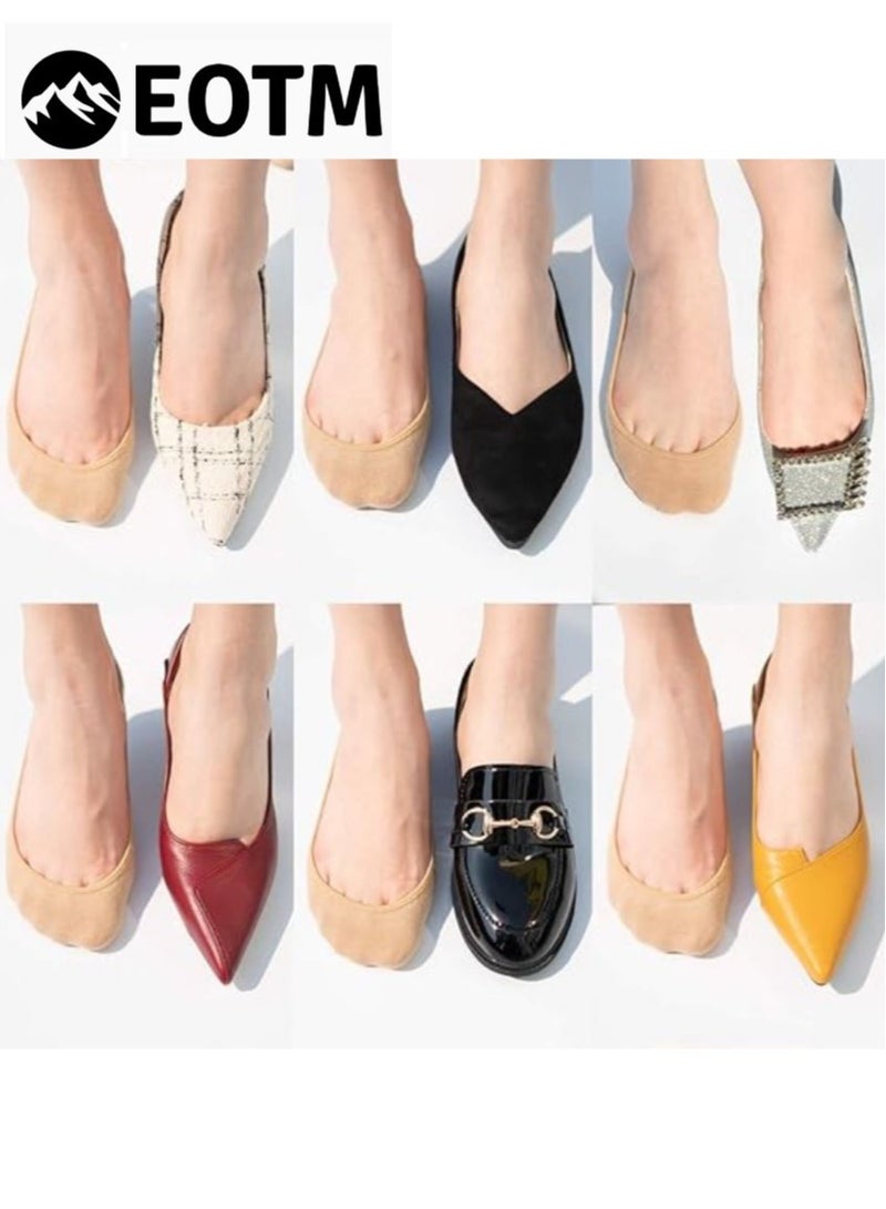 EOTM 6 Pairs Non Slip Invisible Ultra Low Cut No Show Socks For Women  - Image 4
