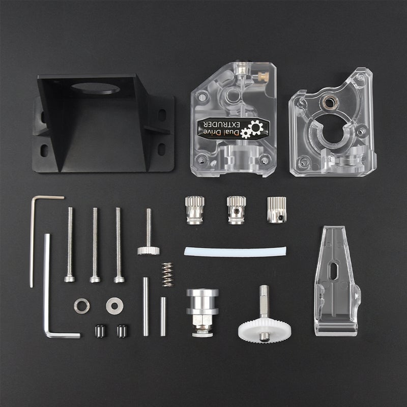 TWO TREES 3D Upgrade Extruder with Transperant Shell Clear Cover and 1m PTFE Tubing Hose Pipe and Tube Cutter 2pcs PC4-M6 Pneumatic Fittings 2pcs PC4-M10 Pneumatic Fittings for 1.75mm Filaments - Image 3