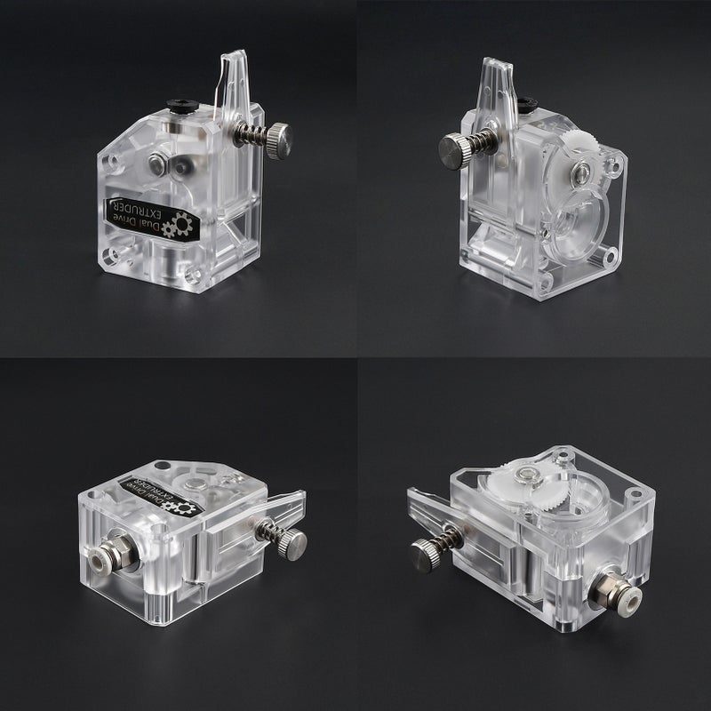 TWO TREES 3D Upgrade Extruder with Transperant Shell Clear Cover and 1m PTFE Tubing Hose Pipe and Tube Cutter 2pcs PC4-M6 Pneumatic Fittings 2pcs PC4-M10 Pneumatic Fittings for 1.75mm Filaments - Image 4