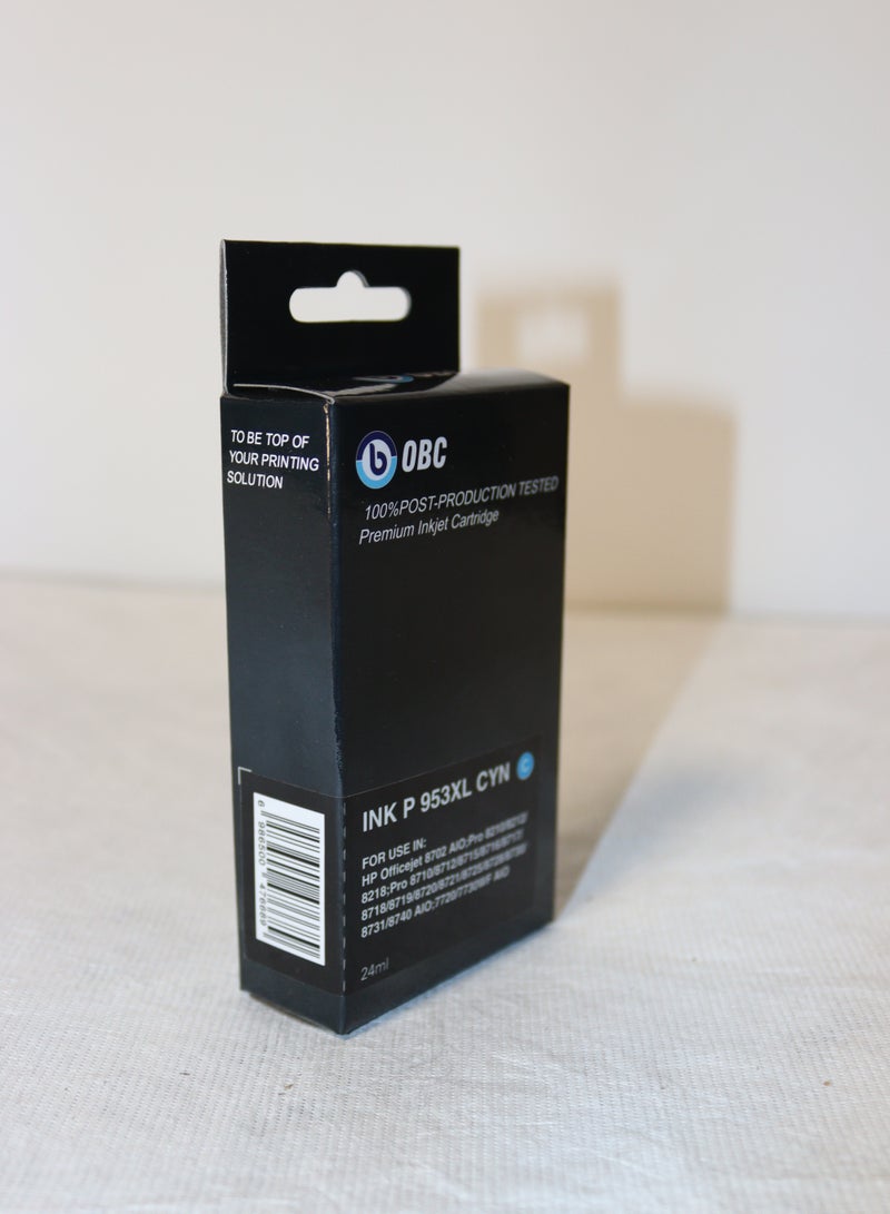 OBC Compatible Cyan Printer Ink Cartridge Replacement for INK P 953XL, Prints up to 1000 Pages in Pure, Professional Colors - Image 2