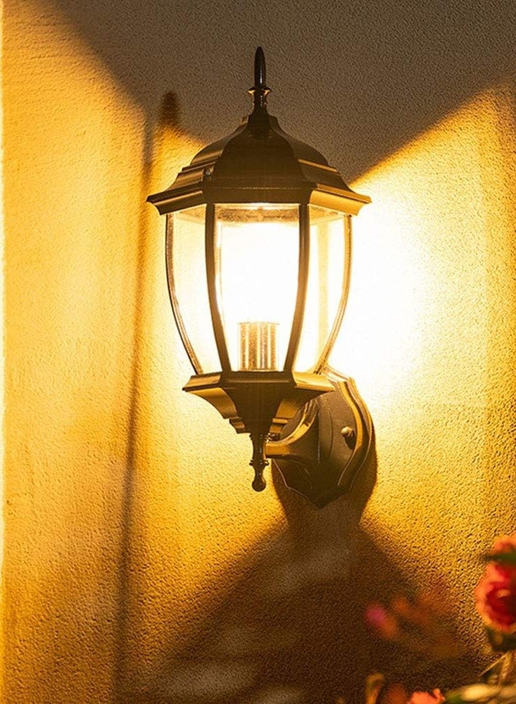 general European Antique Gold Vertical Exterior Wall Lamp E27 Socket, Wall Lighting House Entrance Courtyard with IP44 Protection Wall Lights Wall Lighting Porch Aisle Corridor Wall Spotlights - Image 5