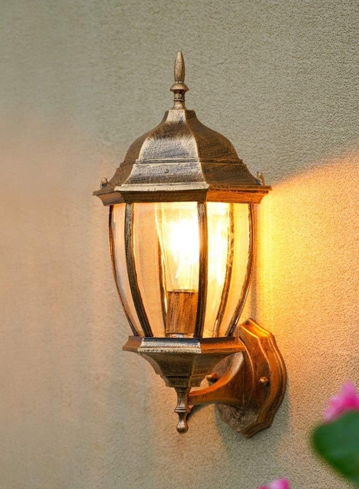 general European Antique Gold Vertical Exterior Wall Lamp E27 Socket, Wall Lighting House Entrance Courtyard with IP44 Protection Wall Lights Wall Lighting Porch Aisle Corridor Wall Spotlights - Image 2