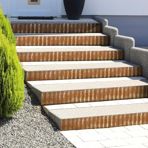 LAVEVE Corrugated Metal Garden Edging 6" x 40Ft, Landscape Edging Border for Lawn, Flower Bed, Garden Fence, Paver Edging (Real Rusted) - Image 5