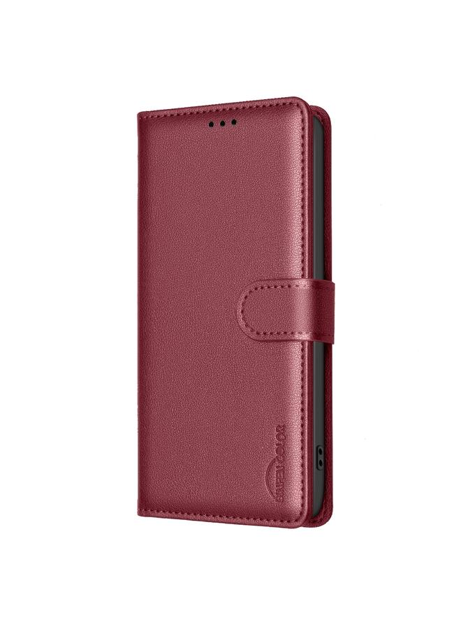 اس-توب جراب هاتف Samsung Galaxy A06 من الجلد المقاوم للسرقة بتقنية RFID وملمس الليتشي - Image 3