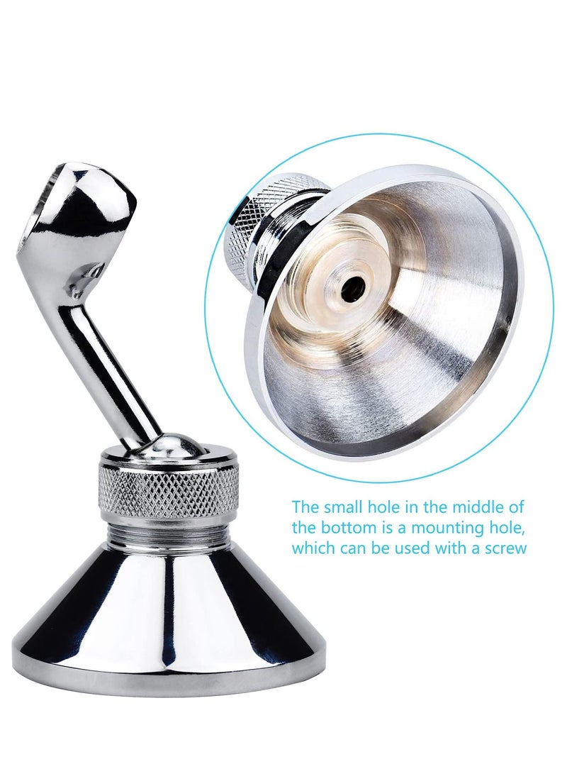 Shower Head Holder, Adjustable Removable Shower Wall Bracket Zinc Alloy Bathroom Shower Wand Wall Mounted Bracket with Screw for Standard Handheld Shower Hose  - Image 5