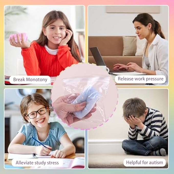 Anboor Sandwich Cookies Squishies Squeeze Toys, 4 Pcs Soft Stress Relief Sensory Toys Novelty Fidget Toy for Kids Teenage Adults - Image 5