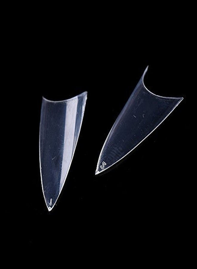 يمارت أطراف أظافر صناعية مدببة من ييمارت - أطراف أظافر صناعية حادة - أظافر صناعية حادة - 500 قطعة من أطراف الأظافر الشفافة الحادة لتزيين الأظافر - Image 2