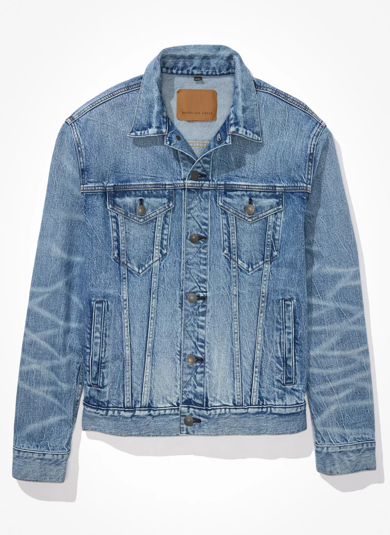 امريكان ايجل Casual Denim Trucker Jacket