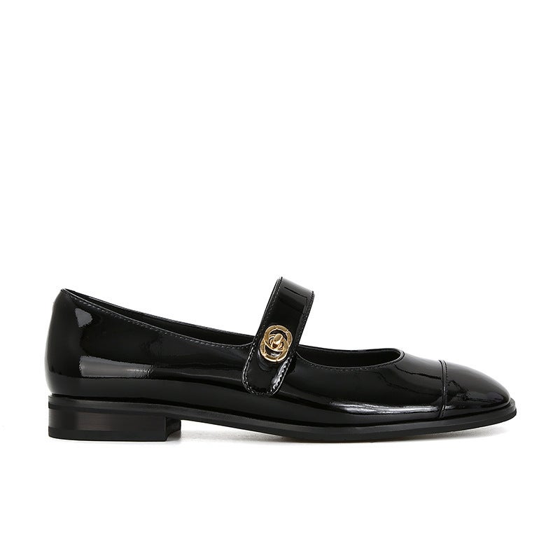 , Same Style As Grape Mom, , Zurich Girl~ Cute Round-Toe Mary Jane Shoes With Thick Heels For Women - Image 1
