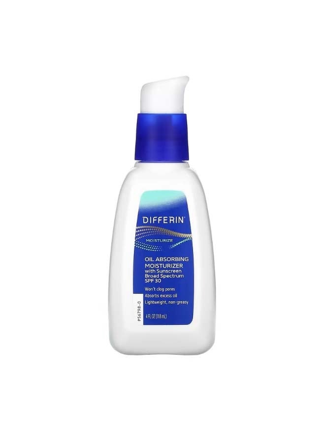 differin مرطب ماص للزيوت مع واقي شمس SPF 30 4 أونصة سائلة 118 مل - Image 1
