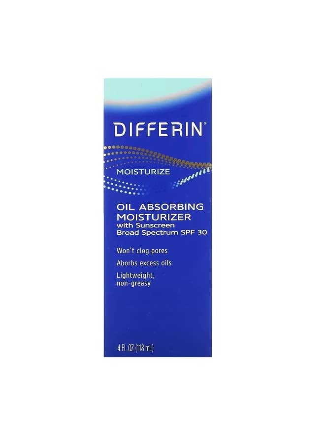differin مرطب ماص للزيوت مع واقي شمس SPF 30 4 أونصة سائلة 118 مل - Image 2
