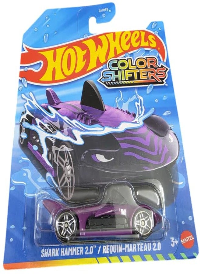 Hot Wheels Color Shifter Shark Hammer 2.0 for 3 Years & Above (Purple)