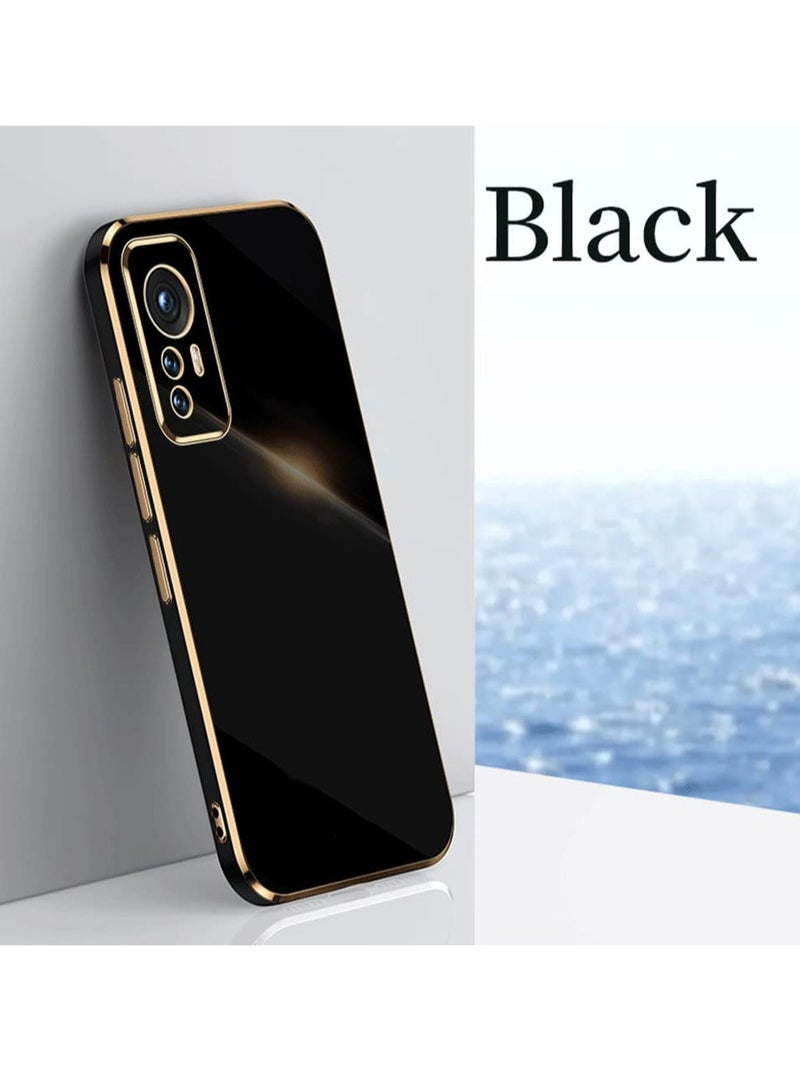 Mobile Phone Case Cover for Xiaomi 12 Lite, Luxury Plating Soft Back Cover, Raised Full Camera Protection - Image 1