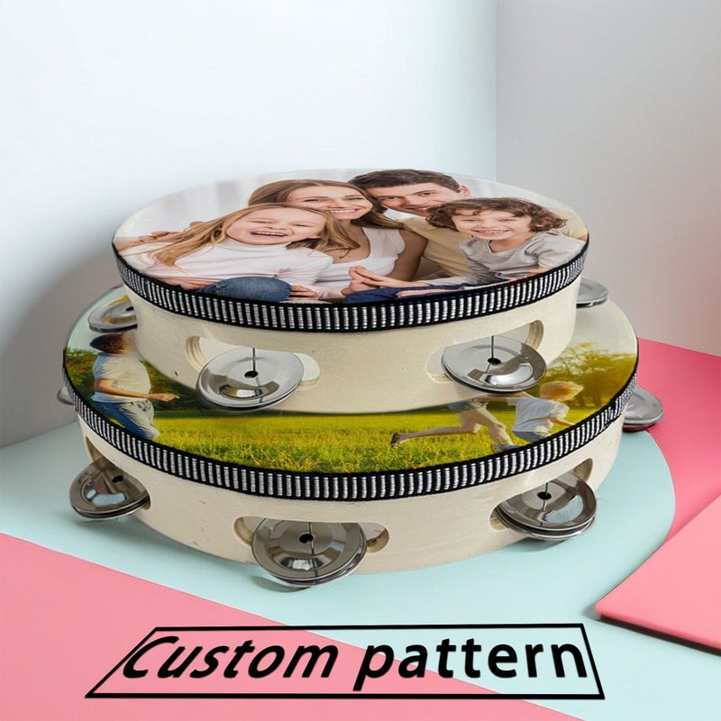 Original Wood Color Hand Drum 6 Inch Customizable Musical Gift - Image 4
