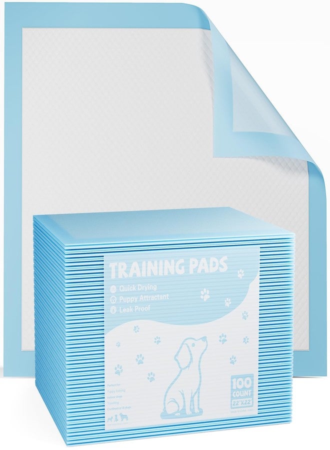 Simple Deluxe 100 Count 22"x22" Dog Pee Pads, Training Puppy Pee Pads, Super Absorbency Disposable Underpads, Leak-Proof Quick-Dry Design, Disposable Pet Piddle and Potty Pads for Puppies, Dogs, Cats, Rabbits - Image 1