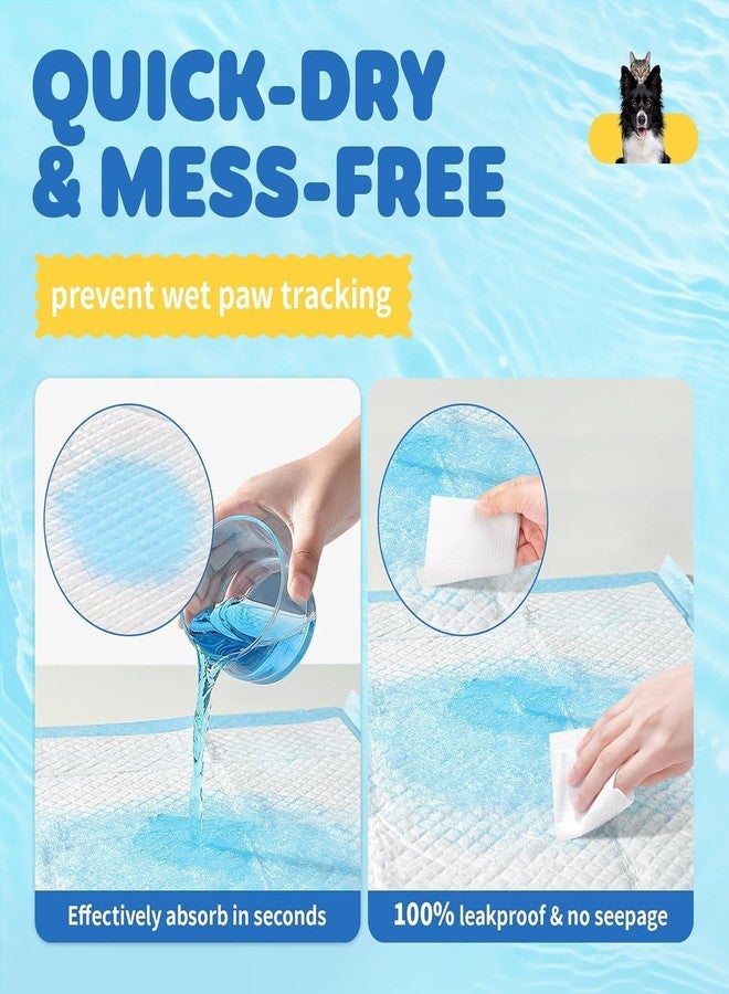 Simple Deluxe 100 Count 22"x22" Dog Pee Pads, Training Puppy Pee Pads, Super Absorbency Disposable Underpads, Leak-Proof Quick-Dry Design, Disposable Pet Piddle and Potty Pads for Puppies, Dogs, Cats, Rabbits - Image 2