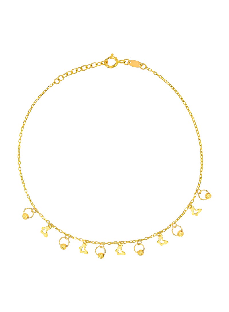 BAFLEH JEWELLERY Wrap Your Love Around Her Wrist – 21K Gold Heart Bracelet  - Image 1