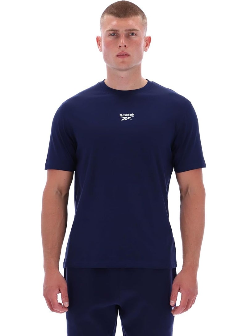 Reebok Mitcham Frnt Bk Logo Crew Neck Ss Tee - Image 1