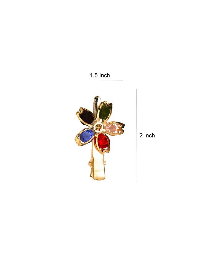 Rapidsflow - Rapidsflow® Hair Clips For Women/Flower Clips For Women/Hair Accessories For Women And Girls Set Of 4 Pc - Image 1