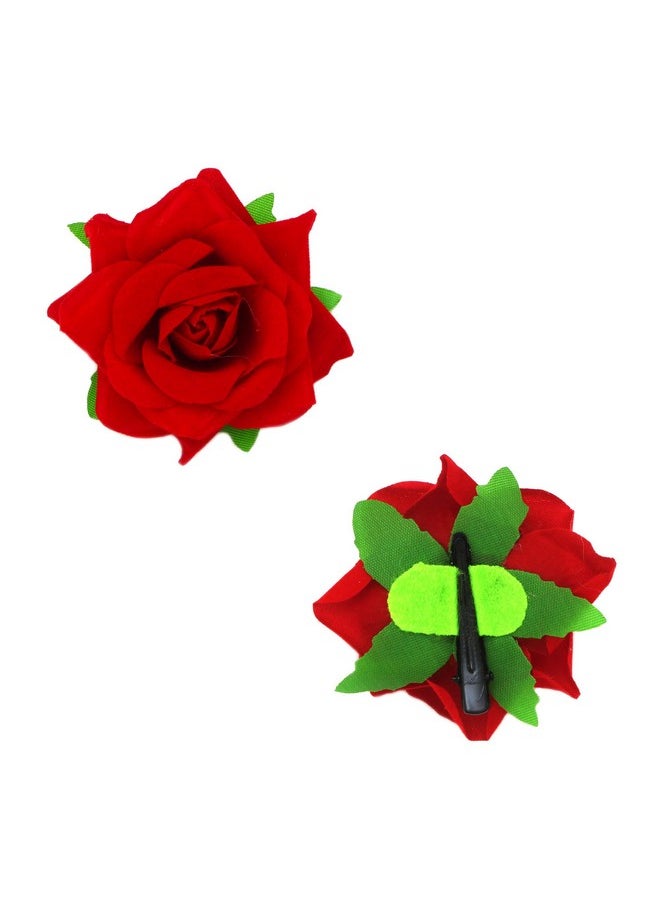Rapidsflow - Rapidsflow® Hair Clips For Women/Flower Clips For Women/Hair Accessories For Women And Girls Set Of 4 Pc - Image 1