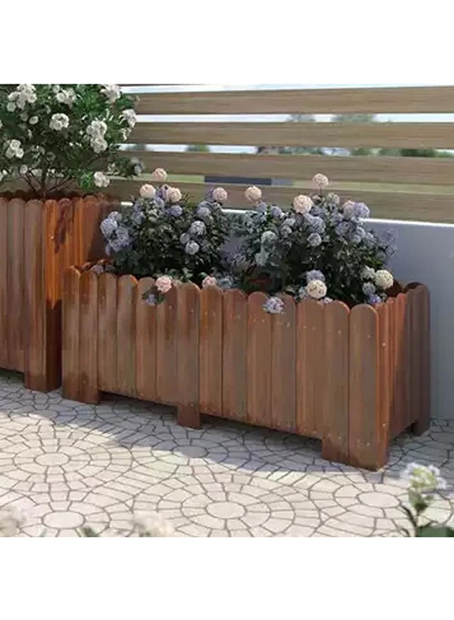 HOME TASTE Hometaste Effortless Elegance Easy Assembly Raised Garden Bed Kit With Drainage - Ideal For Outdoor Planting And Flower Cultivation (Big) 