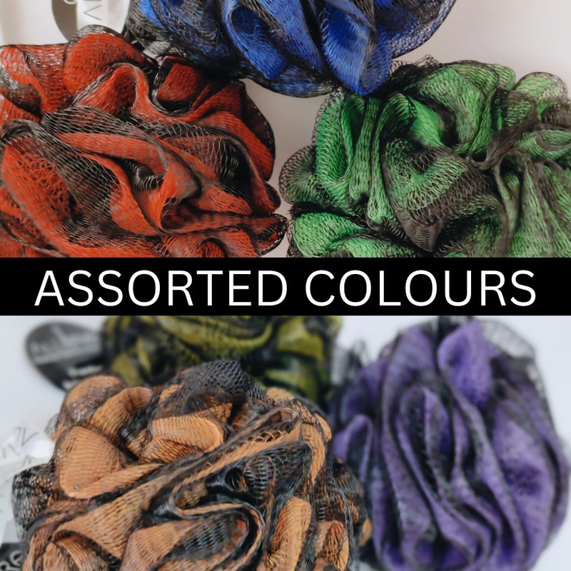 Allure Bathing Sponge Loofah - Pack of 2 L Size Assorted Color Loofah - Image 2