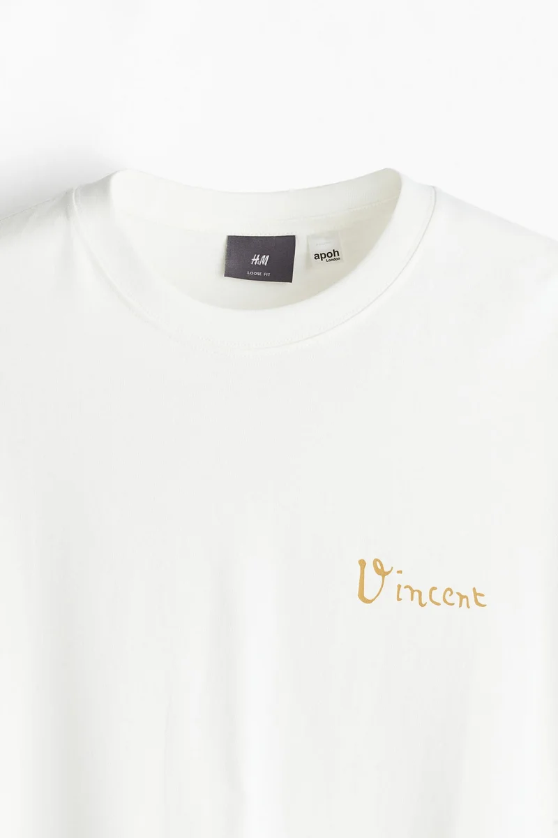 H&M Loose Fit Printed T-shirt