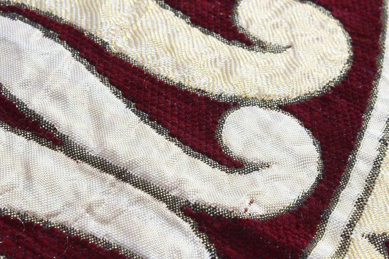 Fresh From Loom Velvet Abstract Design Single Bedsheet Size - 58x90 inch Maroon with 1 Pillow Covers - Image 4