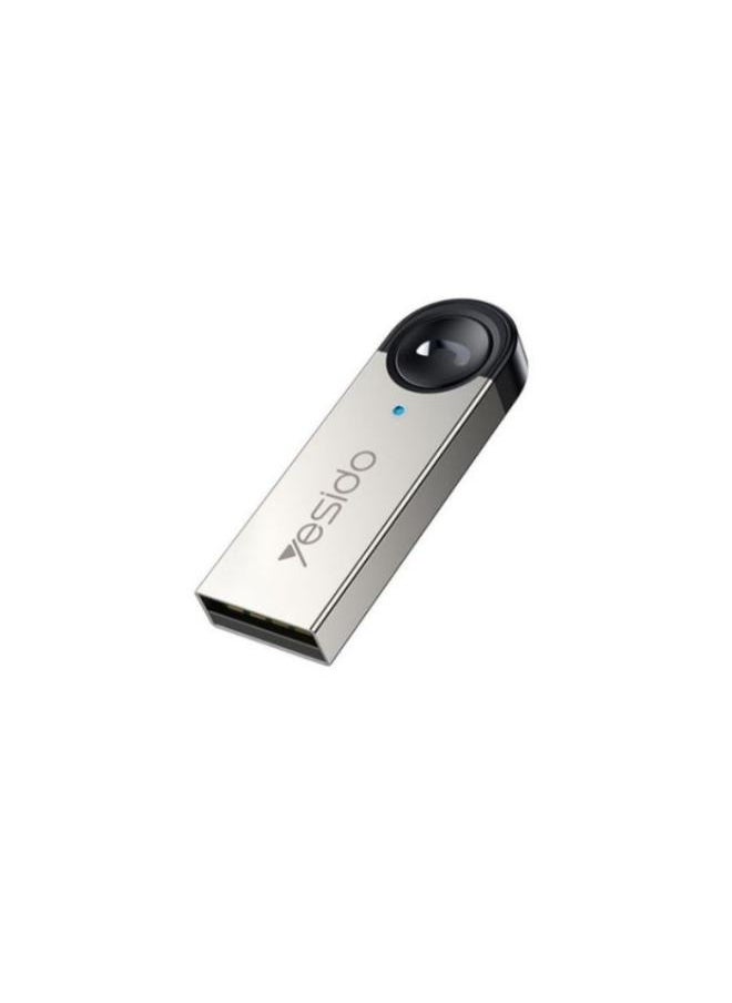 Yesido - YAU81 Zinc Alloy Low Latency 8meter Stable Transmission Built-in Microphone Car Bluetooth Receiver - Image 1