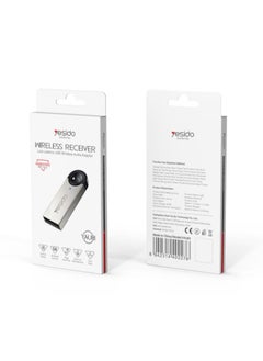 Yesido YAU81 Zinc Alloy Low Latency 8meter Stable Transmission Built-in Microphone Car Bluetooth Receiver  - Image 5