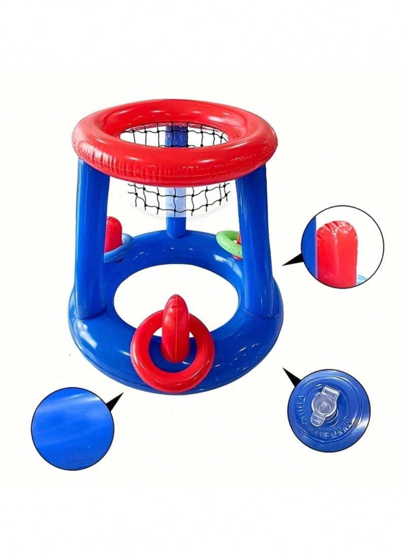 null - Inflatable Swimming Pool Basketball Set – Full set includes basketball and all necessary accessories for play. Helps promote physical activity and fun interaction. - Image 1