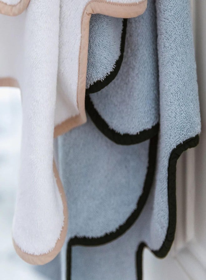 Kassatex Chairish Towels - White/Sage/Hand Towel - Image 2