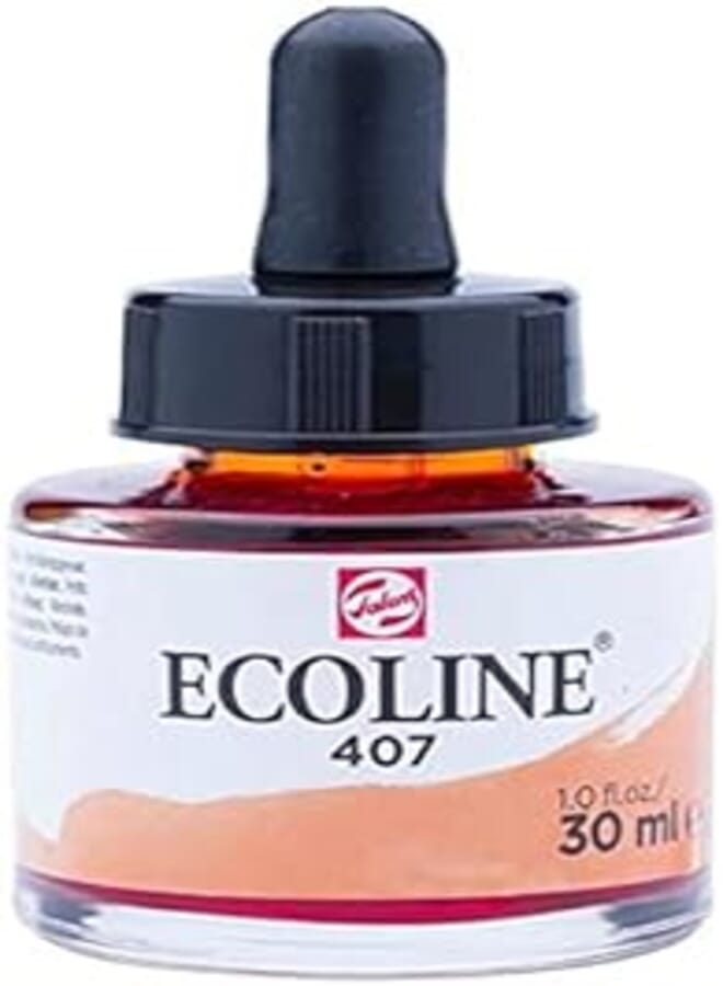 Ecoline Deep Ochre Liquid Watercolour - 407-30 ml
