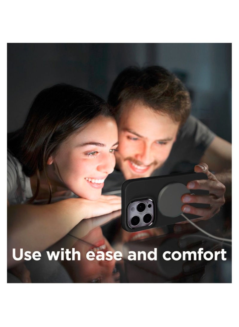 Techie - Premium Electroplated MagSafe Silicone Case Cover for Apple iPhone 15 Pro Max - Ultimate Shock Absorption, Secure Grip, and Anti-Slip Design - Image 1