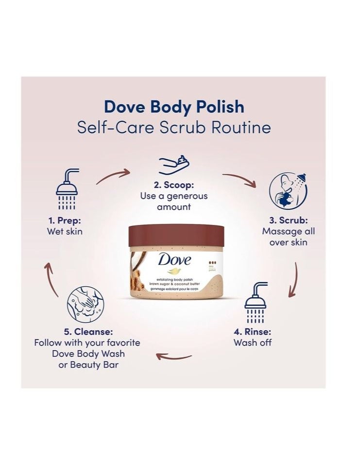 Dove - Exfoliating Body Polish Brown Sugar & Coconut Butter - 298 Gm - Image 1