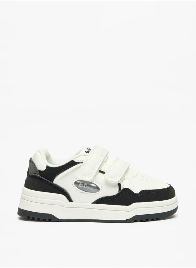 لي كوبر Boys Panelled Sneakers with Hook and Loop Closure